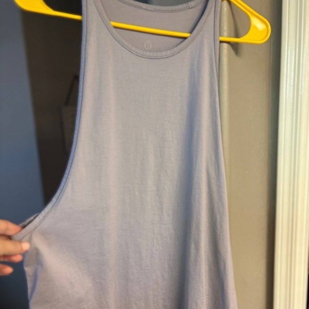 Grey/Lavender Lululemon Tank Top, Size  8-10